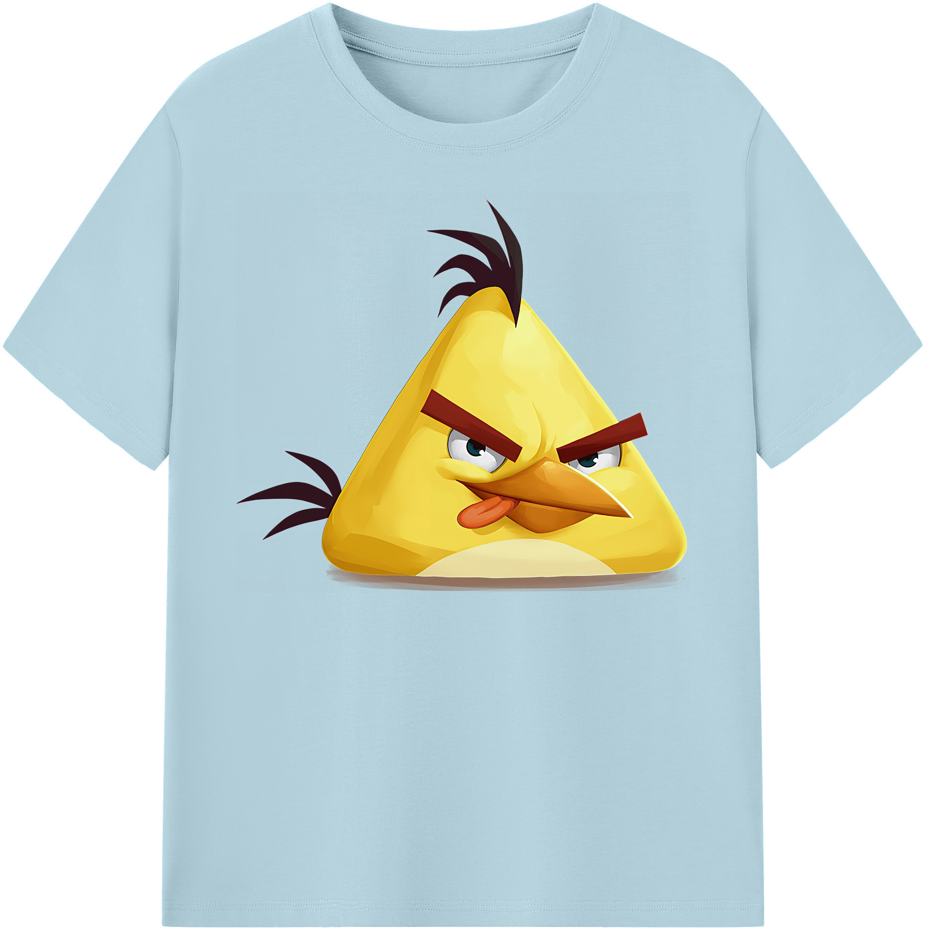 （画像用） Angry Birds アングリーバード 綿100％半袖Tシャツ（フロントプリント）